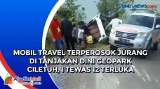 Mobil Travel Terperosok...