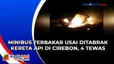 Minibus Terbakar usai...