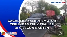Gagal Menyalip, Pemotor...