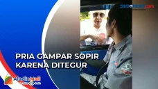Viral Pria Gampar Sopir...