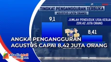 Angka pengangguran Agustus...