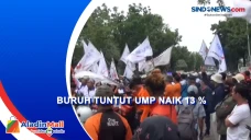 Buruh Demo Minta Pj...