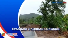 Longsor, Tim SAR Evakuasi...