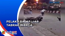 Aksi Balapan Liar Tabrak...