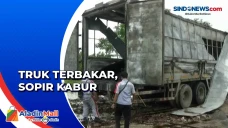 Truk Kontainer Terbakar...