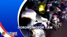 Puluhan Pengendara Dorong...