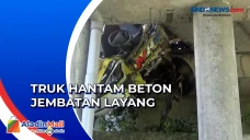 Penampakan Truk Hantam...