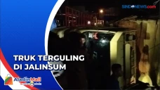Truk Angkut Sayur Terguling...