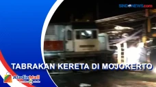 Kereta Tabrak Tronton...