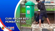 Nekat Curi Besi Pembatas...