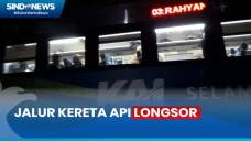 Jalur Kereta Api Longsor...