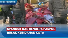 Ribuan Spanduk dan Bendera...