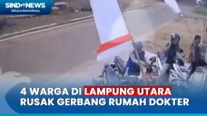 4 Warga Rusak Gerbang...