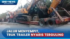Jalan Dicor, Truk Trailer...
