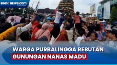 Aksi Warga Berebut Gunungan...