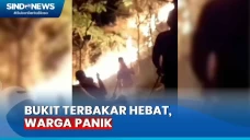 Lahan Perbukitan Terbakar,...