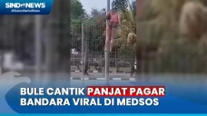 Bule Cantik Panjat Pagar...