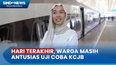 Suasana Uji Coba Kereta...