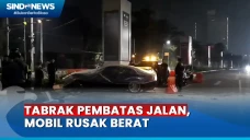 Tabrak Beton Pembatas...