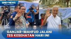 Ganjar-Mahfud Tiba di...