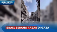 Israel Serang Pasar...