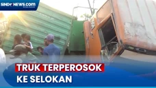 Kontainer Terpental...