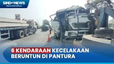 2 Orang Luka, 6 Kendaraan...