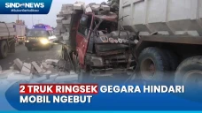 Laka 2 Truk di Tol Jakarta...
