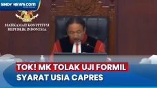Tok! MK Tolak Uji Formil...