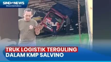 Truk Logistik Terguling...