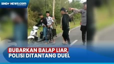 Polisi Ditantang Duel...