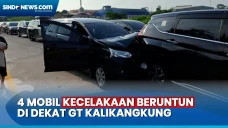 4 Mobil Terlibat Kecelakaan...