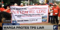 Protes TPS Liar di Depok,...
