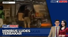 Minibus Hangus Terbakar...