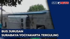 Bus Terguling usai Hindari...