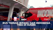 Tiba di SUGBK, Bus Timnas...