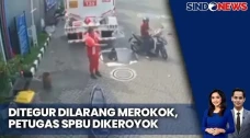 Pria Keroyok Petugas...