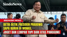 Aksi Prabowo Hadiri...