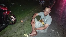 Senggolan Motor saat...