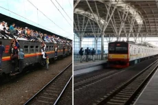 Perbedaan Kondisi KRL...