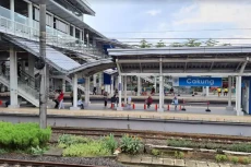 Penumpang KRL Stasiun...