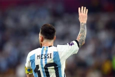 Aksi Lionel Messi di...