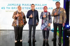 Hadiri HUT BPJS Ketenagakerjaan...