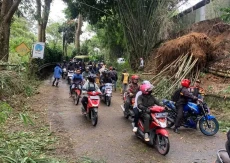 Longsor Bambu Halangi...