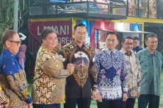 Airlangga Tiba di Kediaman...