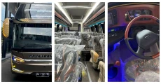 Bus Milik PO Raja Trans...