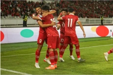 Timnas Indonesia Ungguli...
