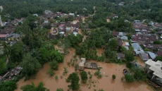 Banjir di Rokan Hulu...