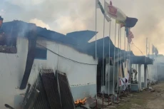 Pembakaran Kantor KPU...