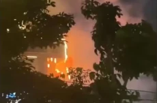 Kebakaran Papan Reklame...